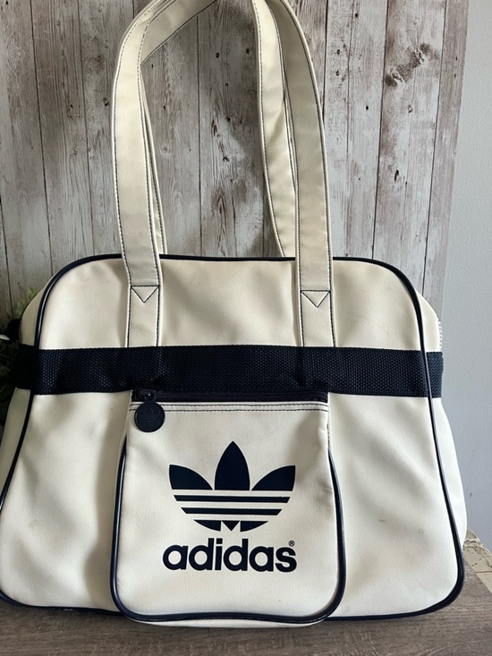 adidas Handbags - adidas Vintage Cream & Black Trefoil Shoulder Bag 80’s 90’s